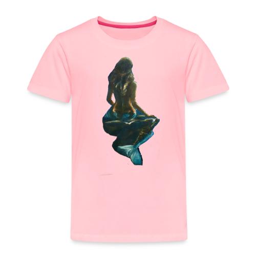 Midnight Mermaid on a rock - Toddler Premium T-Shirt