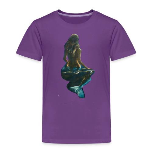 Midnight Mermaid on a rock - Toddler Premium T-Shirt