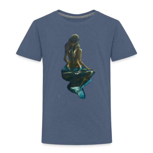 Midnight Mermaid on a rock - Toddler Premium T-Shirt