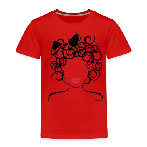 Global Couture logo Curly Girl - Toddler Premium T-Shirt