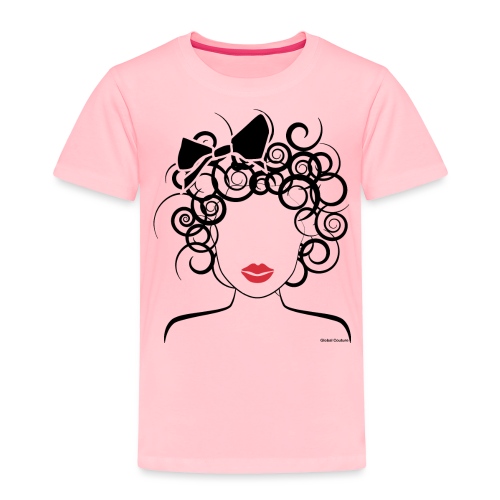 Global Couture logo Curly Girl - Toddler Premium T-Shirt