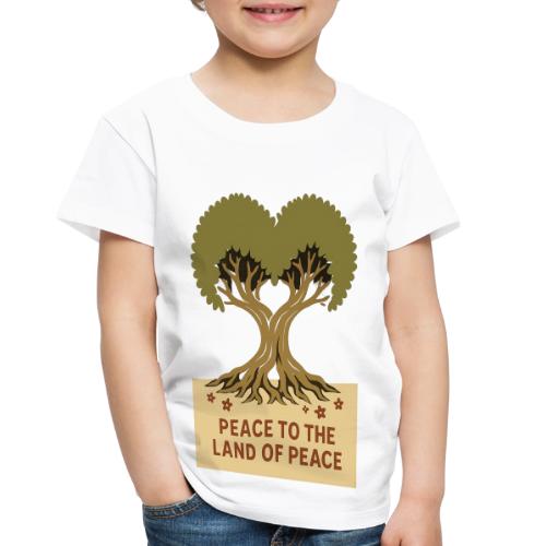 Peace To The Land Of Peace Tree Heart - Toddler Premium T-Shirt