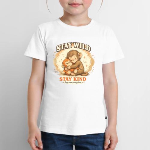 Stay Wild Stay Kind Punch Monkey Hug - Toddler Premium T-Shirt