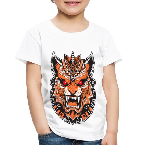 Tribal Demon Wolf Mask - Toddler Premium T-Shirt