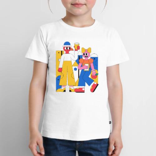Bold Geometric Duo Pop Art - Toddler Premium T-Shirt