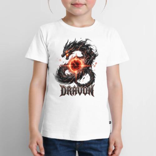 Dravon Fire Dragon Dark Fantasy Graphic T-Shirt - Toddler Premium T-Shirt
