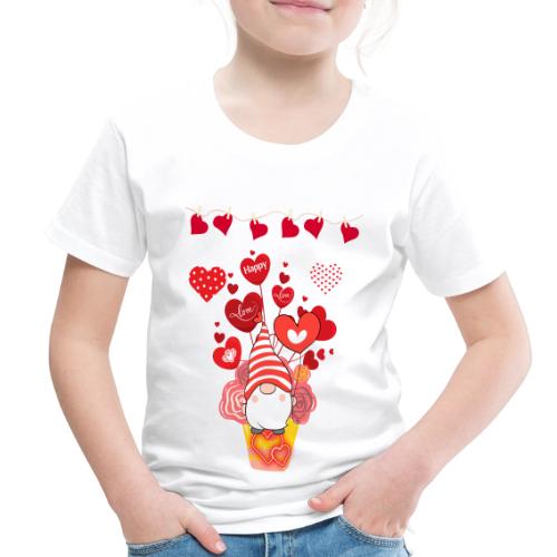 Design wrapped in love hearts, vibrating in love. - Toddler Premium T-Shirt