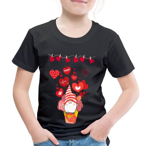 Design wrapped in love hearts, vibrating in love. - Toddler Premium T-Shirt