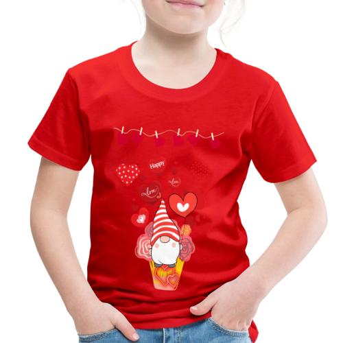 Design wrapped in love hearts, vibrating in love. - Toddler Premium T-Shirt