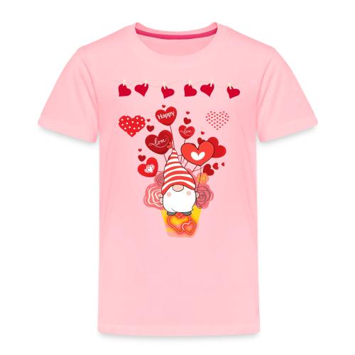 Design wrapped in love hearts, vibrating in love. - Toddler Premium T-Shirt