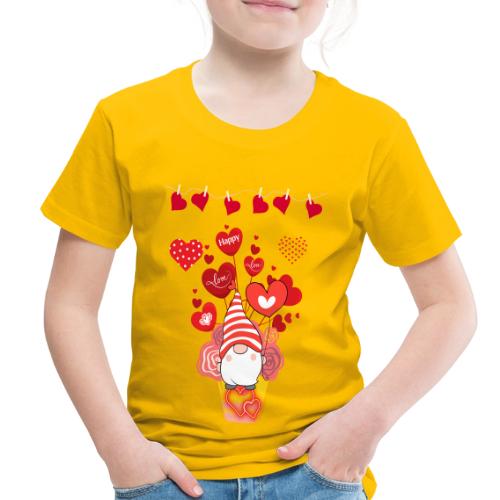 Design wrapped in love hearts, vibrating in love. - Toddler Premium T-Shirt
