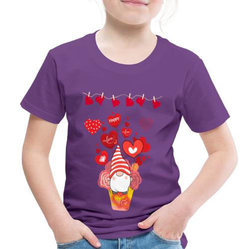 Design wrapped in love hearts, vibrating in love. - Toddler Premium T-Shirt