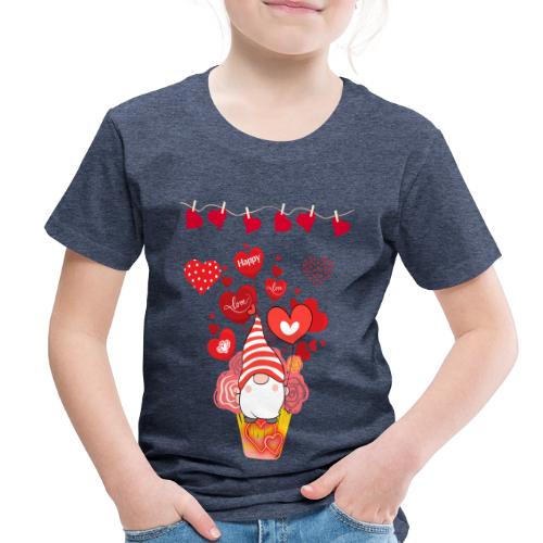 Design wrapped in love hearts, vibrating in love. - Toddler Premium T-Shirt