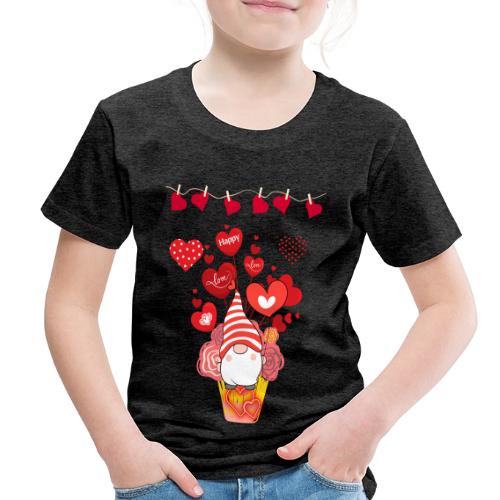 Design wrapped in love hearts, vibrating in love. - Toddler Premium T-Shirt