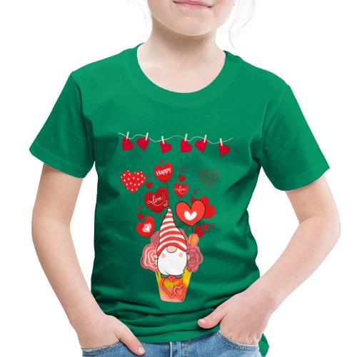 Design wrapped in love hearts, vibrating in love. - Toddler Premium T-Shirt