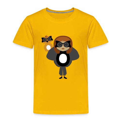 Alphabet letter O - Fashion Girl and Creature - Toddler Premium T-Shirt