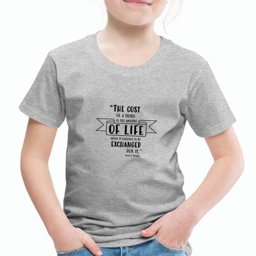T-SHIRT HENRY THOREAU QUOTE - Toddler Premium T-Shirt