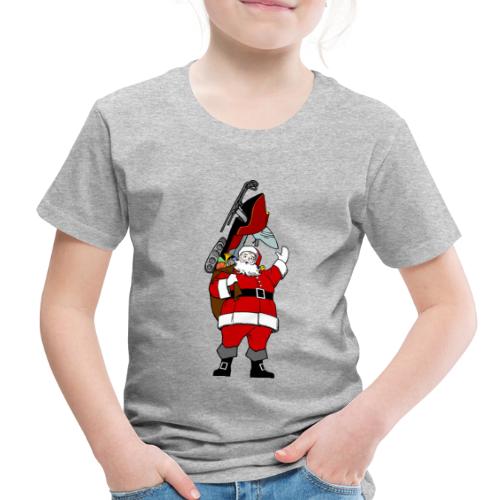 Snowmobile Present Santa - Toddler Premium T-Shirt