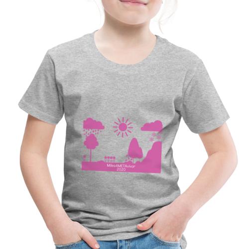 Miles4METAvivor Virtual Race Fundraiser 2020 - Toddler Premium T-Shirt