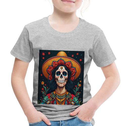 Charra Skull Art | Traditional Mexican Design - Toddler Premium T-Shirt