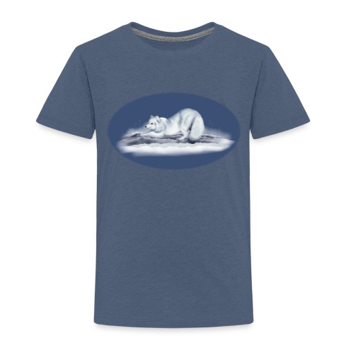 Arctic Fox on snow - Toddler Premium T-Shirt