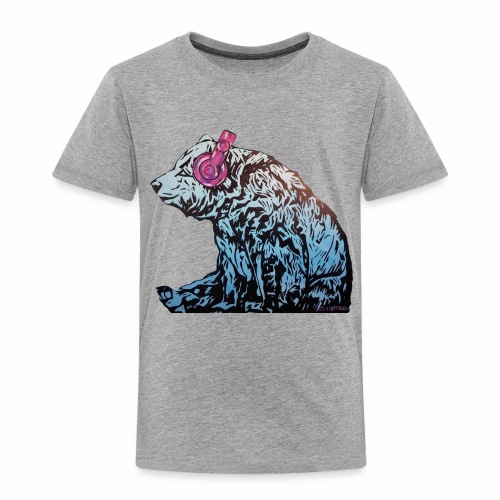 Beats Bear - Toddler Premium T-Shirt