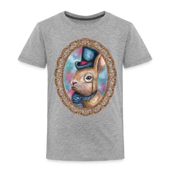 Sir Victor Von Hoppenstein - Toddler Premium T-Shirt - heather gray - Front - Samuel (120cm)