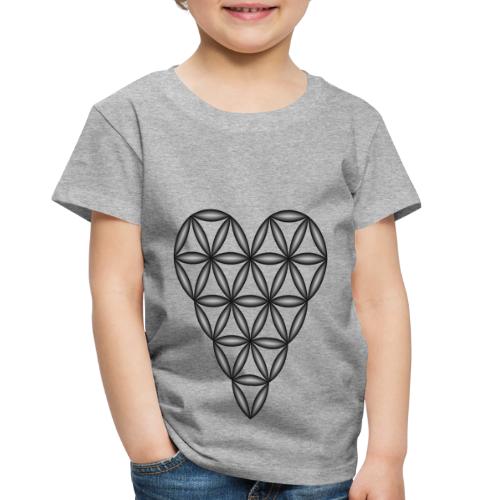 Heart of Life x 1, Black, 3D - Transparent. - Toddler Premium T-Shirt