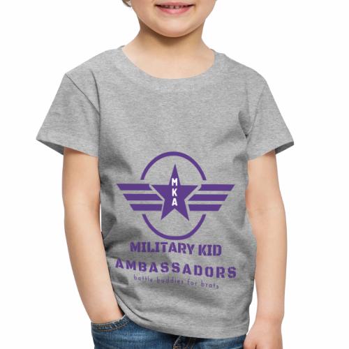 Military Kid Ambassador Purple Logo - Toddler Premium T-Shirt
