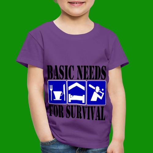 Softball/Baseball Basic Needs - Toddler Premium T-Shirt