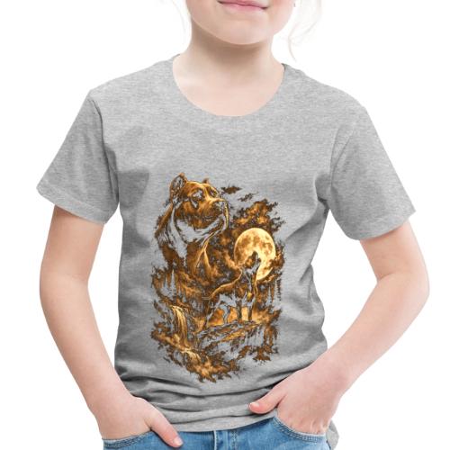 Pit Bull Howling Moon Fantasy Forest Tee - Toddler Premium T-Shirt