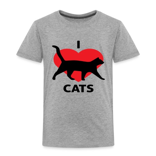 I Love Cats - Toddler Premium T-Shirt