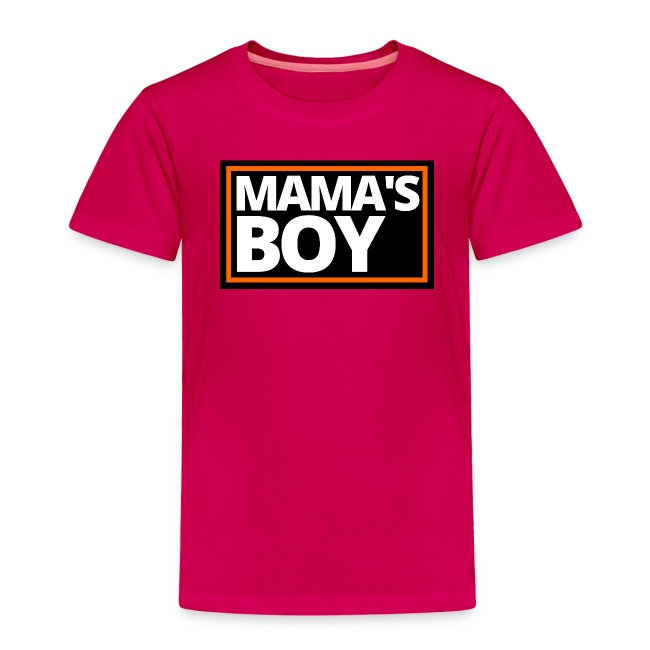 MAMA's Boy (Motorcycle Black, Orange & White Logo)