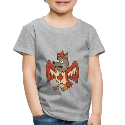 Maple-Mad Wolfbird – Quirky Canadian Creature - Toddler Premium T-Shirt