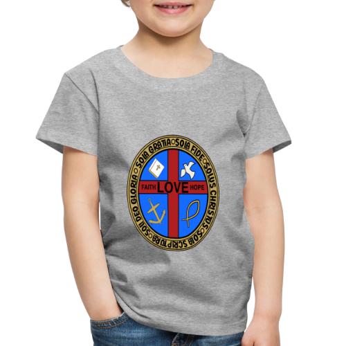 Five Solas Faith Hope Love Shirt–Christian Symbols - Toddler Premium T-Shirt