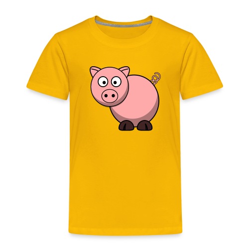 Funny Pig T-Shirt - Toddler Premium T-Shirt