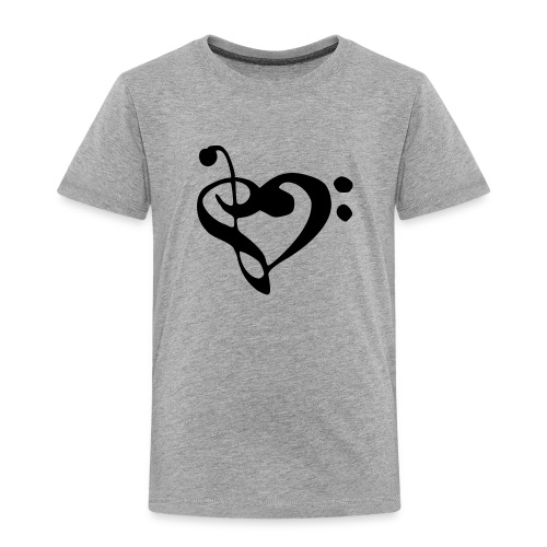 musical note with heart - Toddler Premium T-Shirt