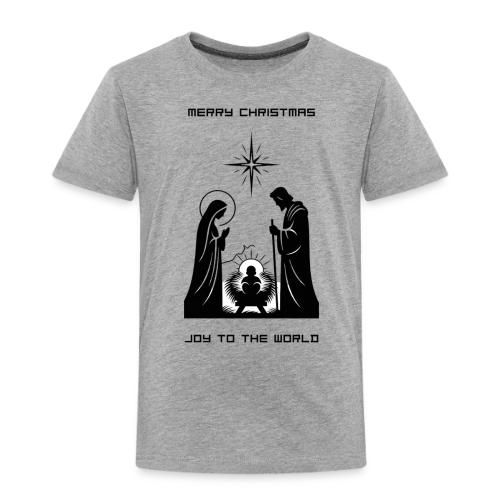 Joy to the World T-Shirt | Minimalist Nativity - Toddler Premium T-Shirt