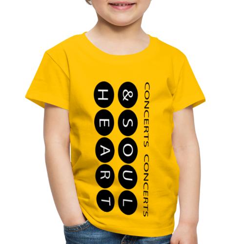 Heart & Soul concerts text design 2021 flip - Toddler Premium T-Shirt