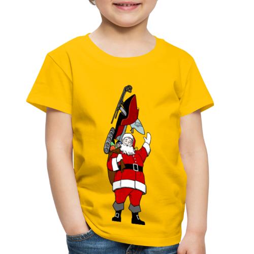 Snowmobile Present Santa - Toddler Premium T-Shirt