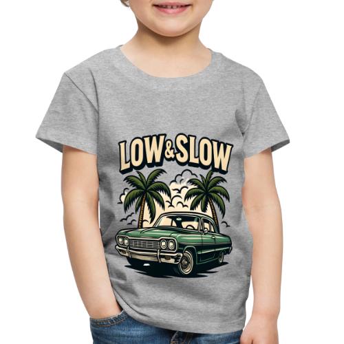 Classic Lowrider Car | Low & Slow Retro T-Shirt - Toddler Premium T-Shirt
