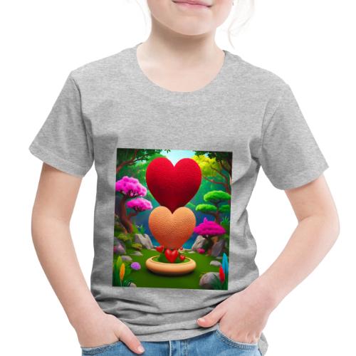 Double Heart, fantasy, nature and fantasy - Toddler Premium T-Shirt