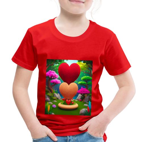 Double Heart, fantasy, nature and fantasy - Toddler Premium T-Shirt