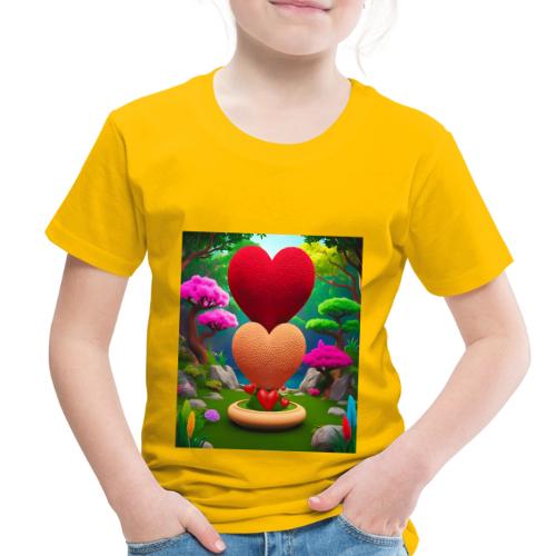 Double Heart, fantasy, nature and fantasy - Toddler Premium T-Shirt
