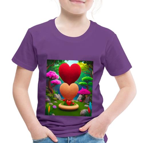 Double Heart, fantasy, nature and fantasy - Toddler Premium T-Shirt