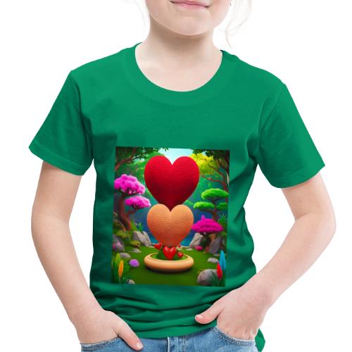 Double Heart, fantasy, nature and fantasy - Toddler Premium T-Shirt