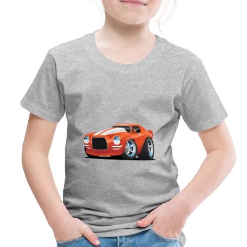 Classic Seventies Muscle Car Cartoon - Toddler Premium T-Shirt