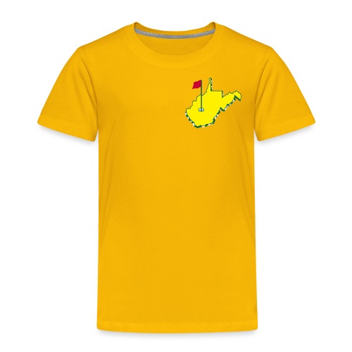 West Virginia Golf - Toddler Premium T-Shirt