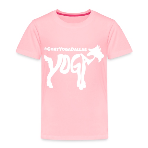 Goat Yoga Dallas White Logo - Toddler Premium T-Shirt