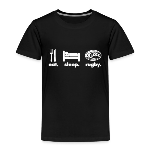 eat sleep rugby white - Toddler Premium T-Shirt